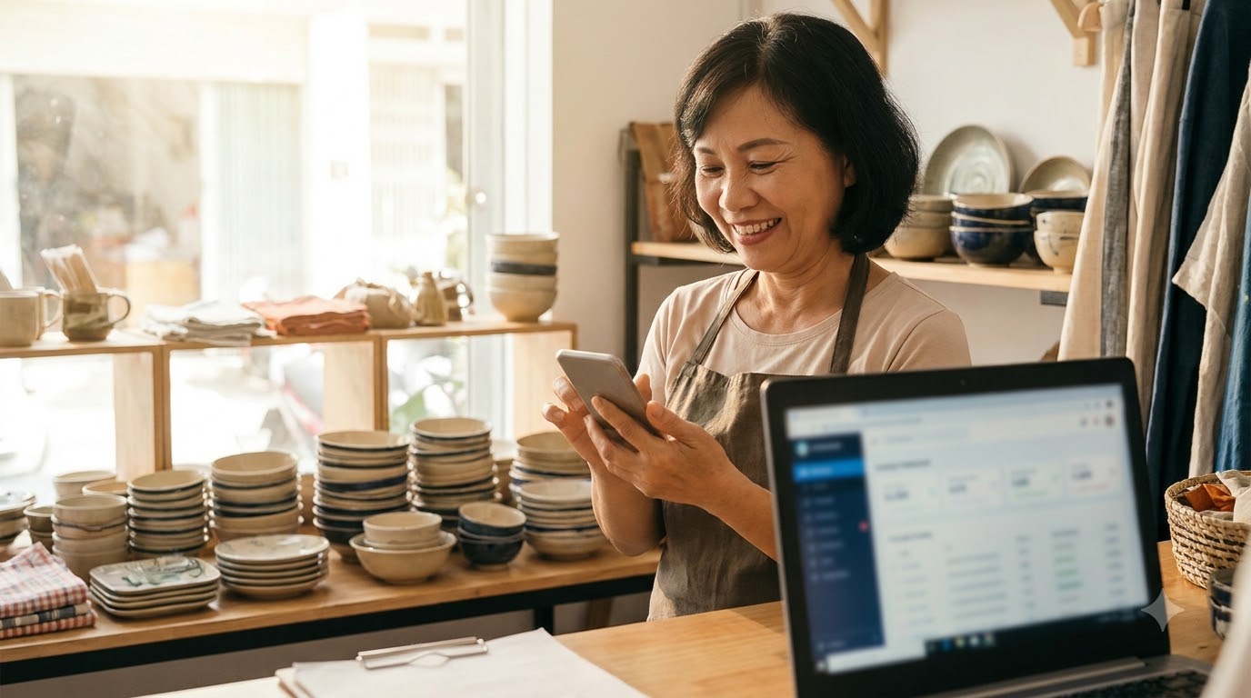 Chủ shop Việt Nam nhận xác nhận thanh toán qua chatbot automation