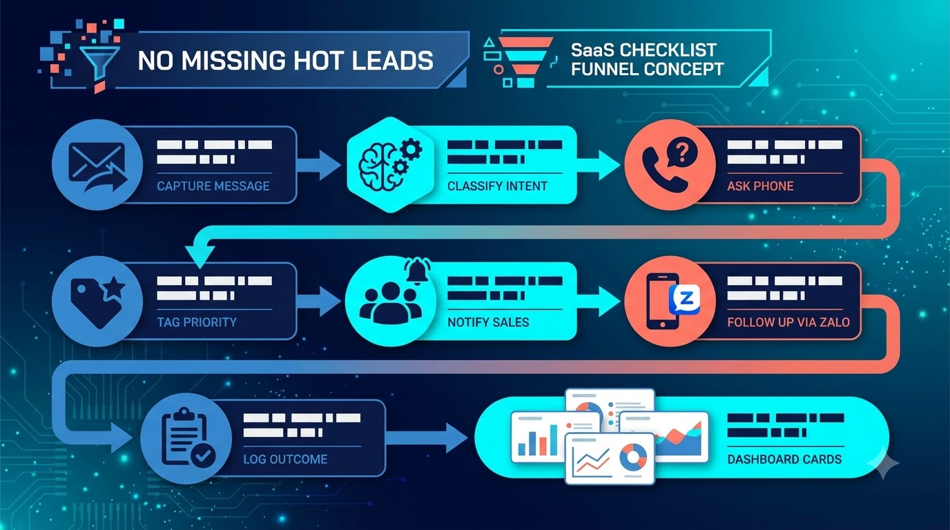 Checklist follow-up lead nóng qua chatbot và Zalo cá nhân