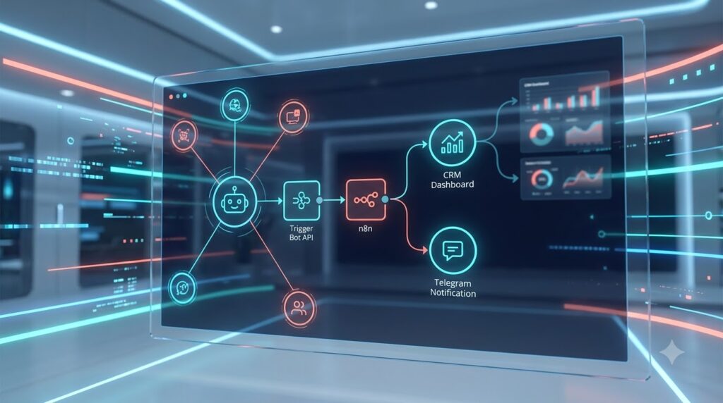 Trigger Bot API và n8n tự động tạo task sales khi lead nóng