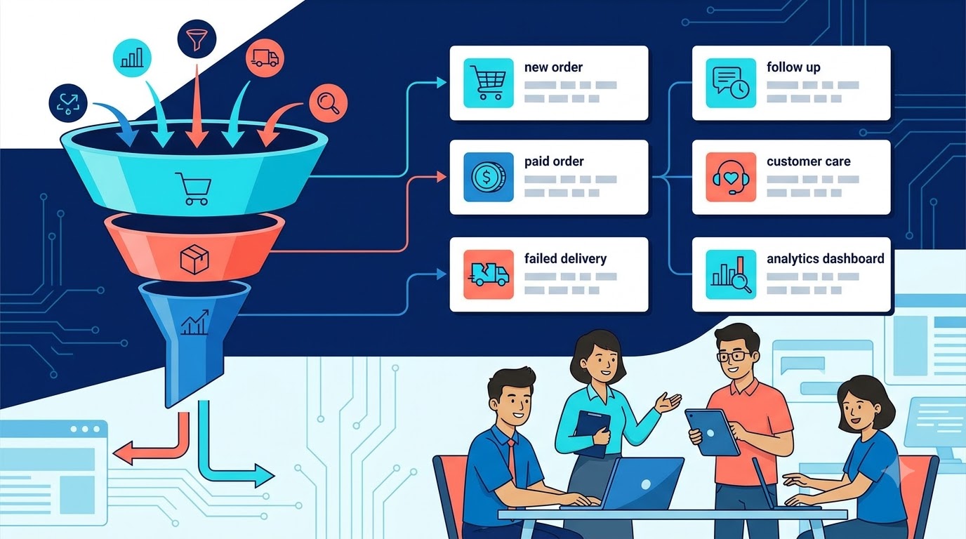 Checklist vận hành báo cáo đơn hàng tự động cho đội sale đa kênh