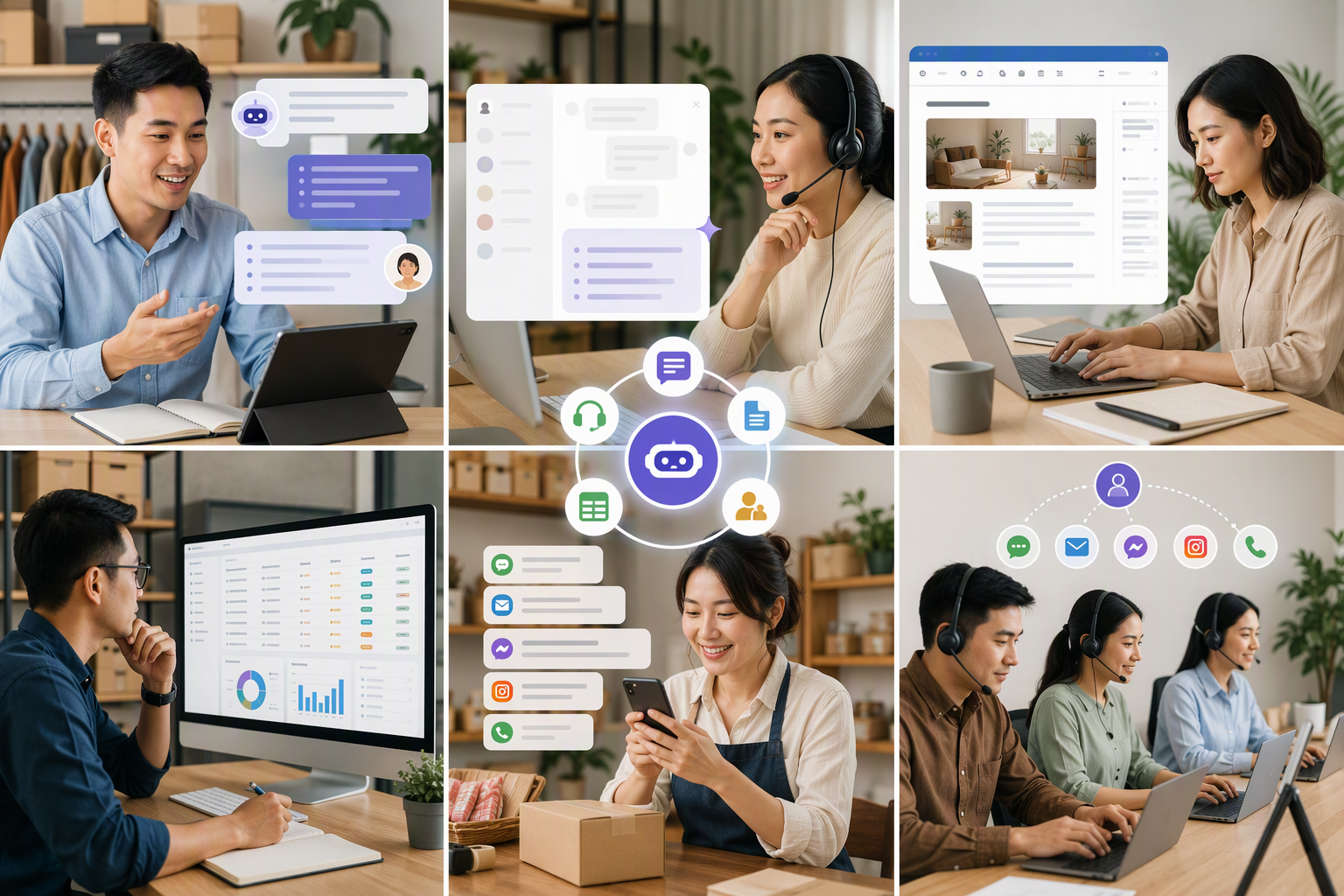 Các use case thực tế: gợi ý kịch bản sales, tóm tắt CSKH, soạn nội dung và tra cứu dữ liệu lead