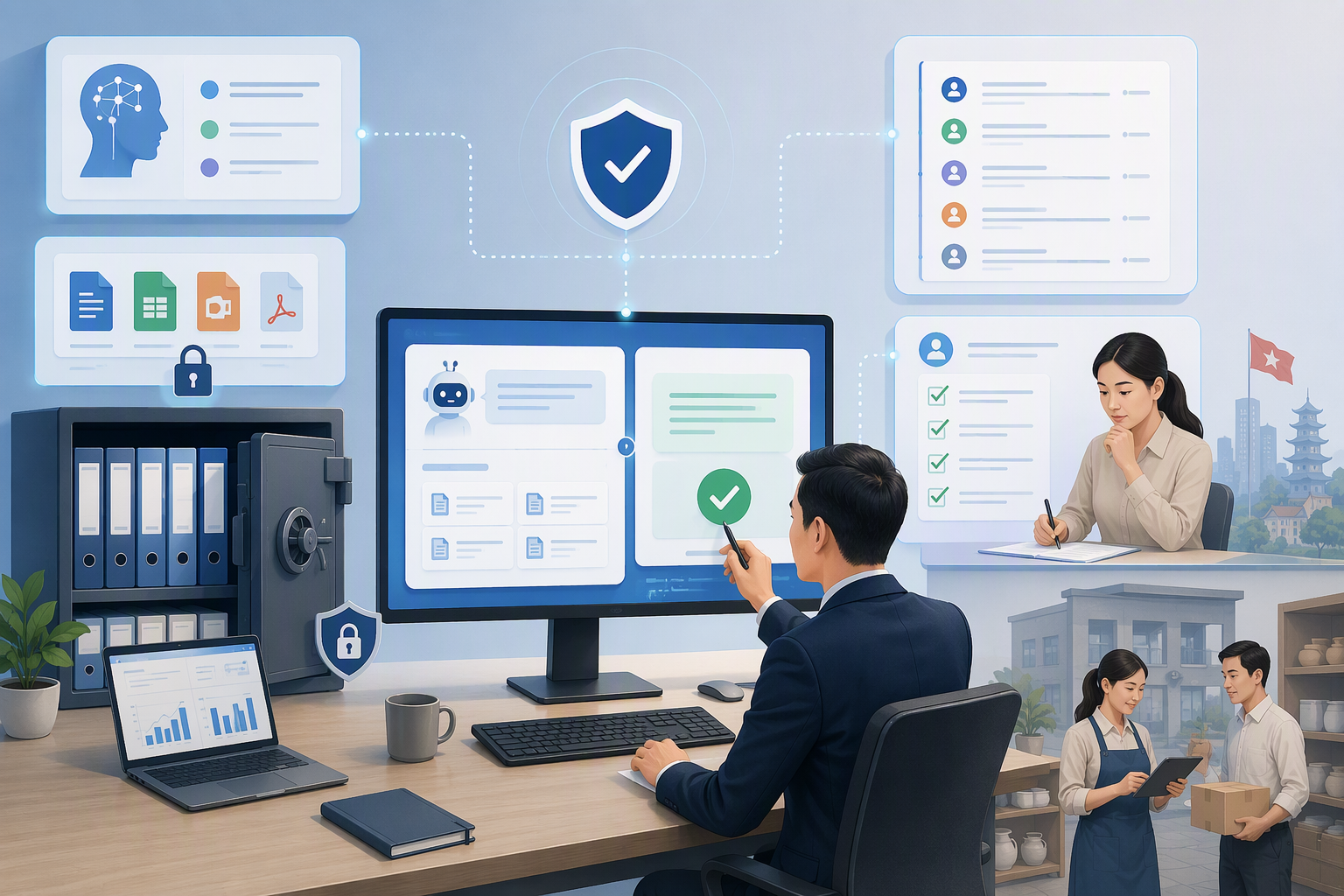 Quản trị tri thức và kiểm duyệt câu trả lời khi dùng AI hỏi đáp tài liệu