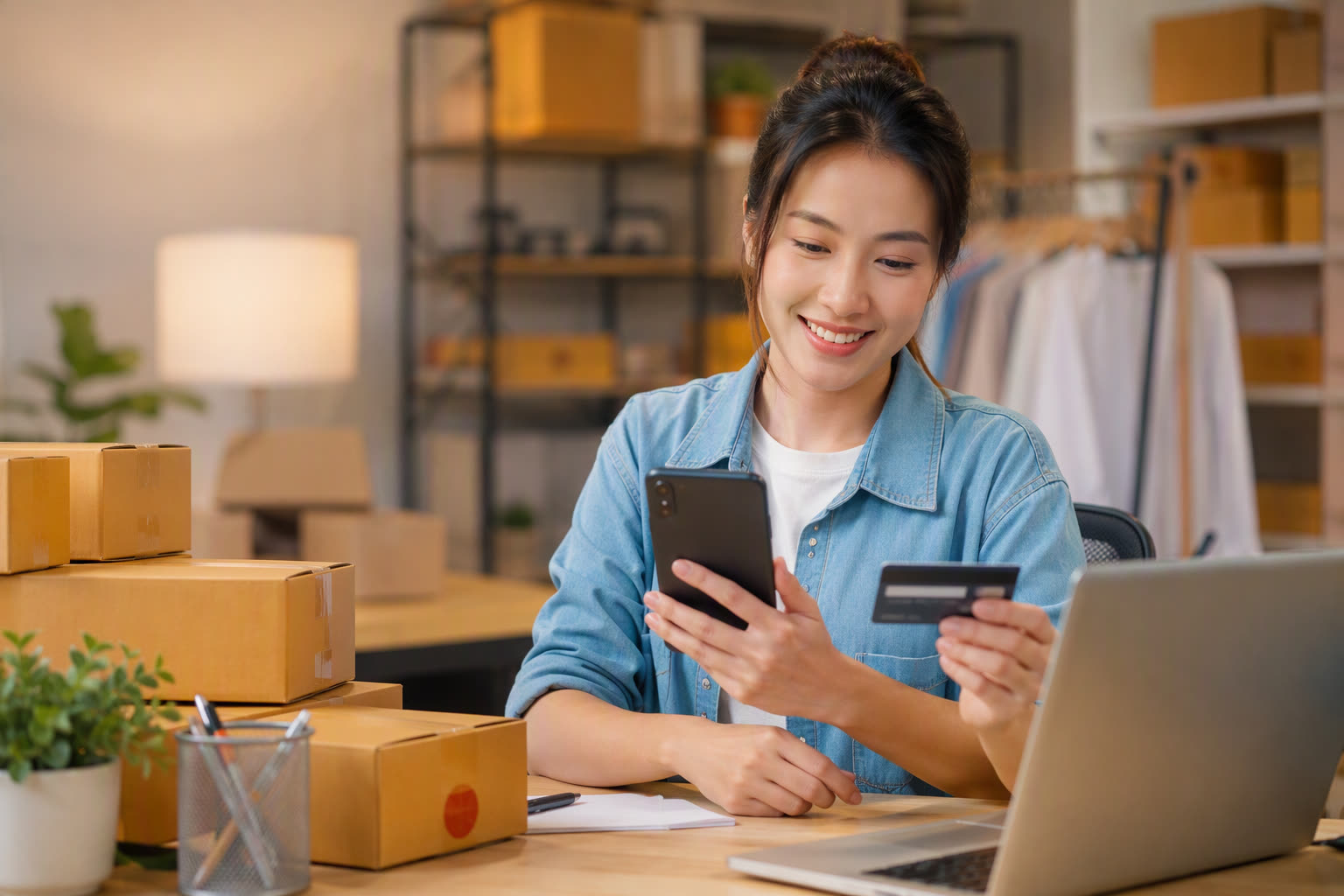 Chủ shop dùng chatbot automation để xác nhận thanh toán cho khách hàng