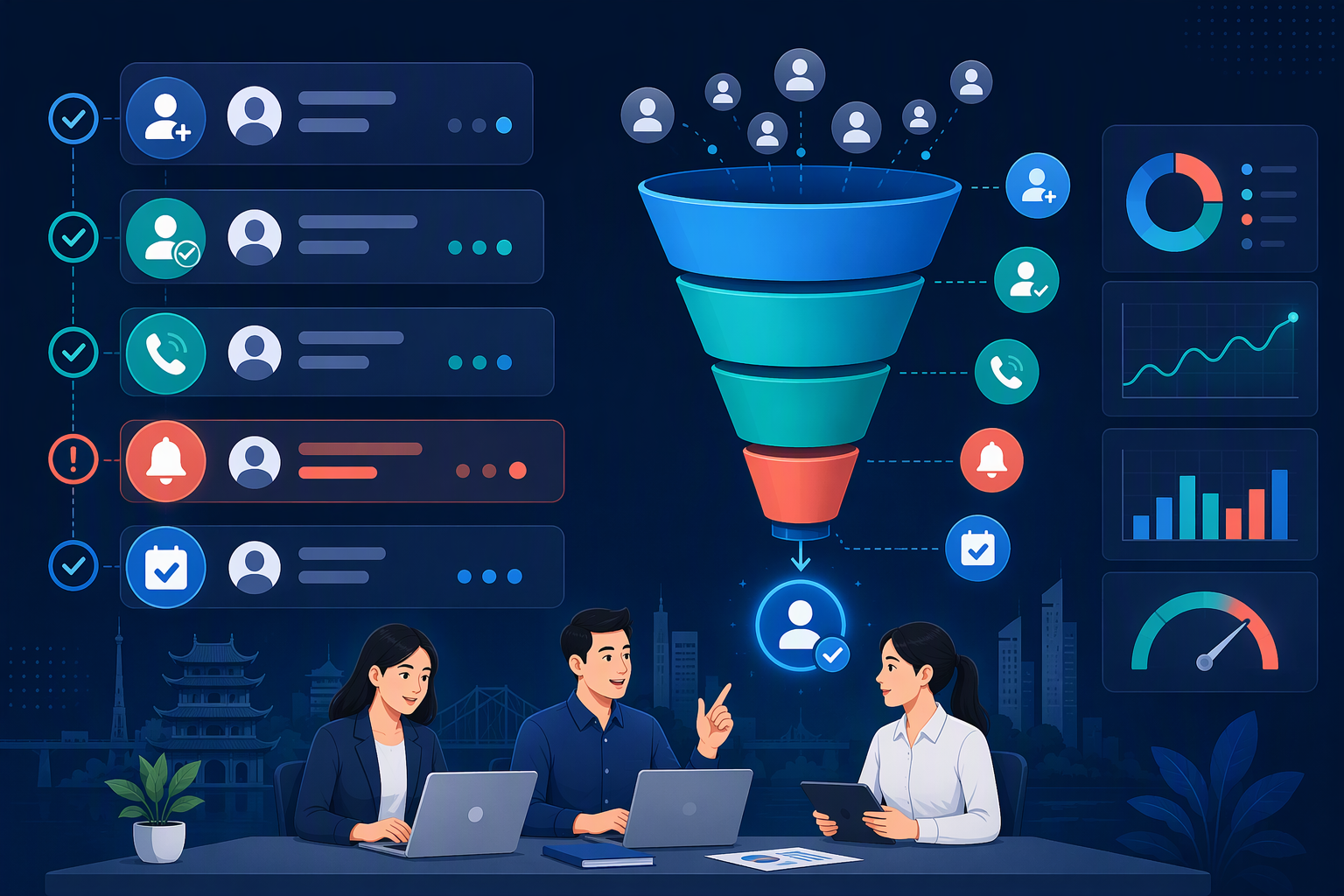 Checklist SLA sales cho lead nóng và task quá hạn