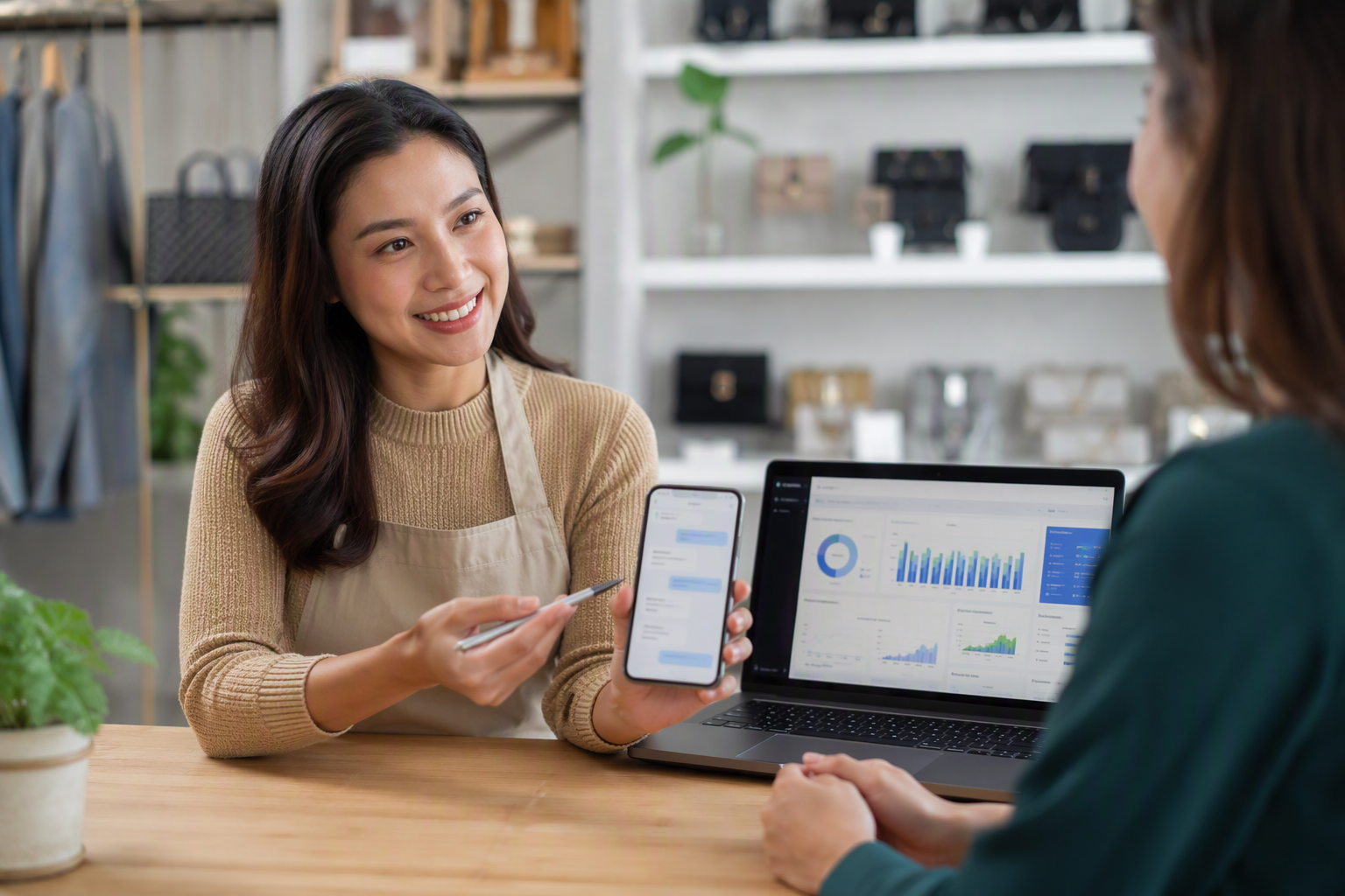 Chủ doanh nghiệp Việt Nam trao đổi với khách qua chatbot và Zalo automation