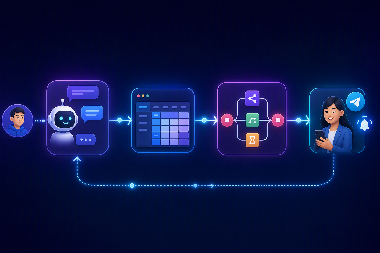 Workflow đồng bộ trạng thái học viên từ NocoDB về chatbot