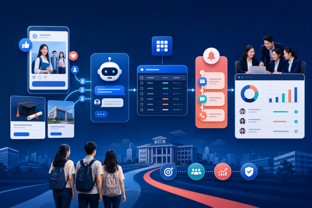 Ảnh đại diện SLA Follow Up cho trung tâm đào tạo từ Facebook Ads
