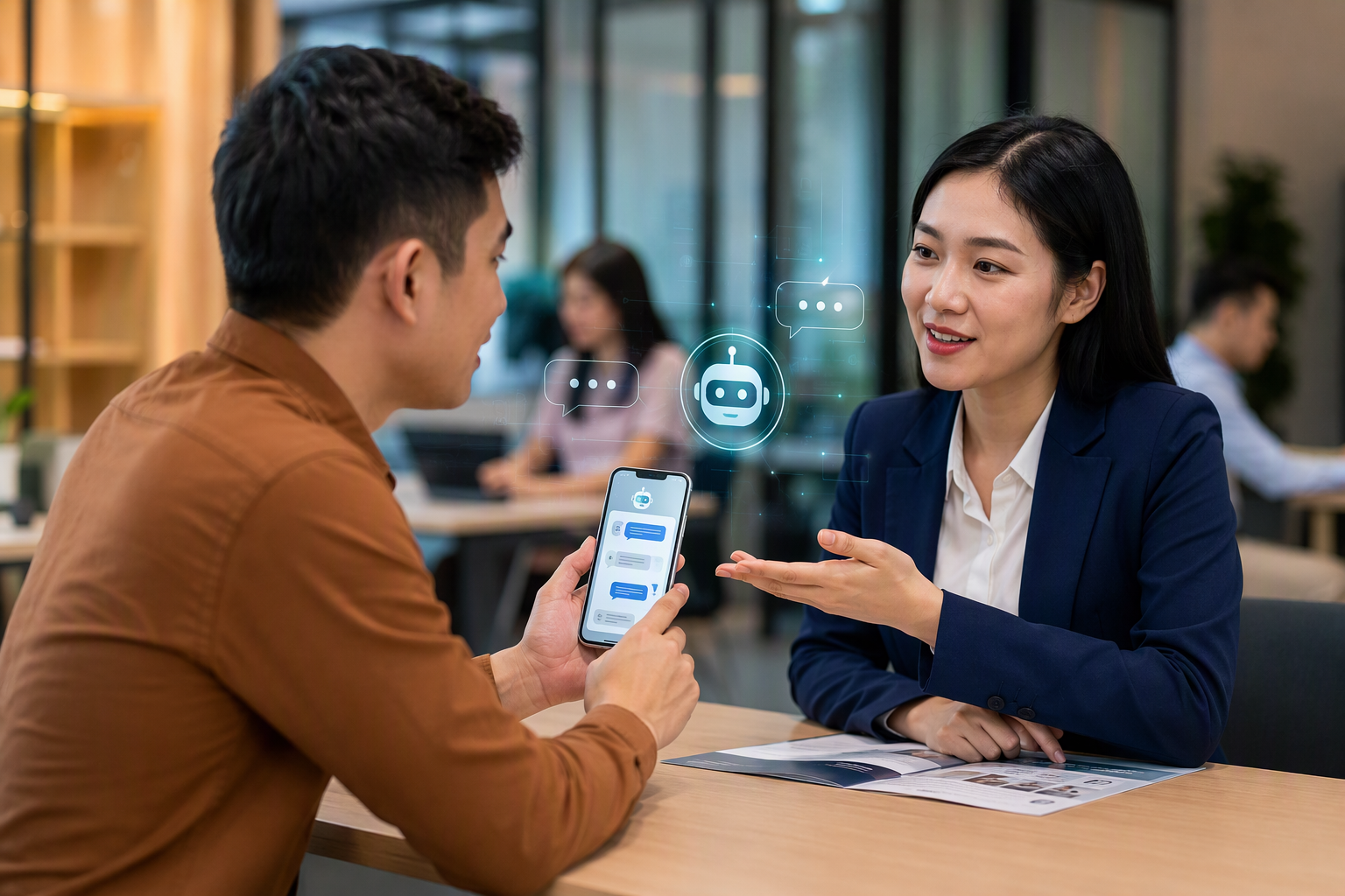 Người học trưởng thành nhận tư vấn khóa học qua chatbot và cuộc gọi sales
