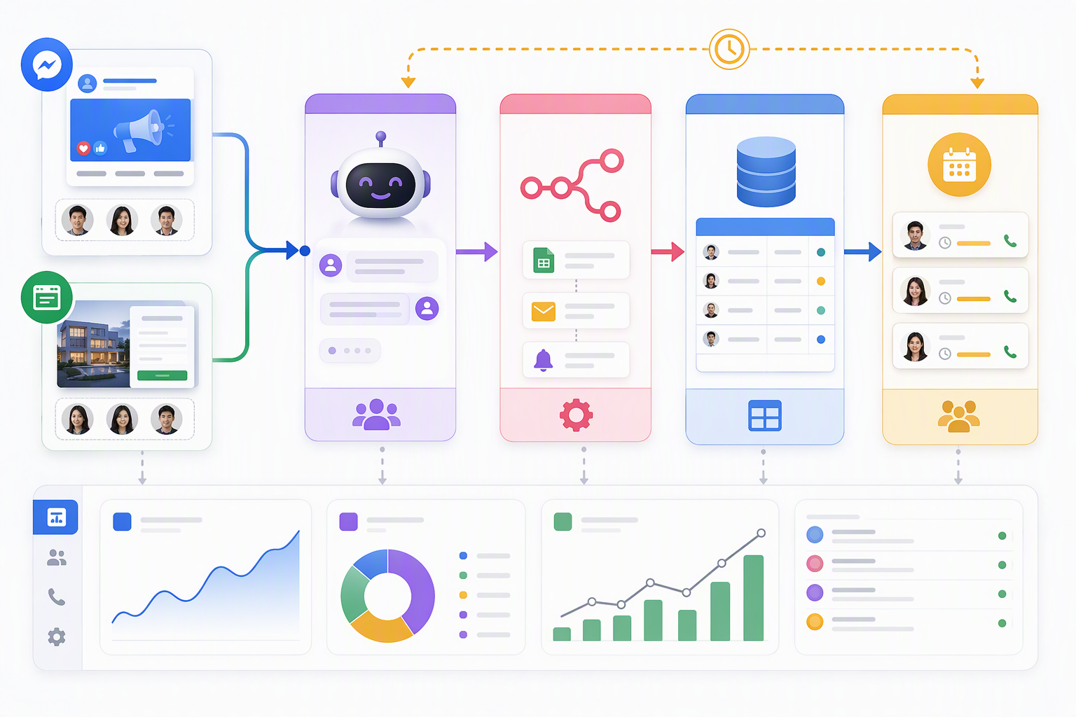Workflow Smax.AI n8n NocoDB tạo task gọi học viên nóng