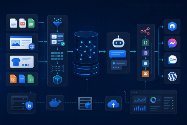 Minh hoạ RAGFlow tự host knowledge base cho doanh nghiệp