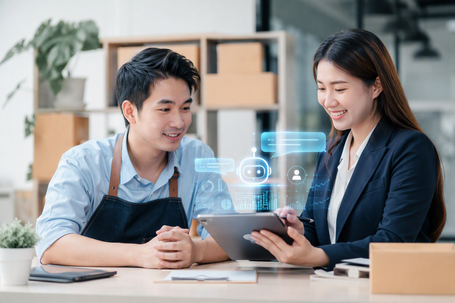 Chủ doanh nghiệp Việt Nam dùng chatbot và AI để chăm sóc lead