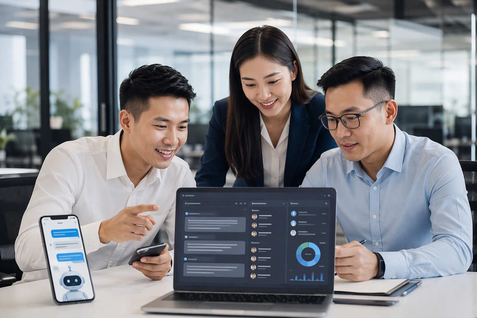 Đội sales dùng AI gợi ý câu trả lời và follow up khách hàng