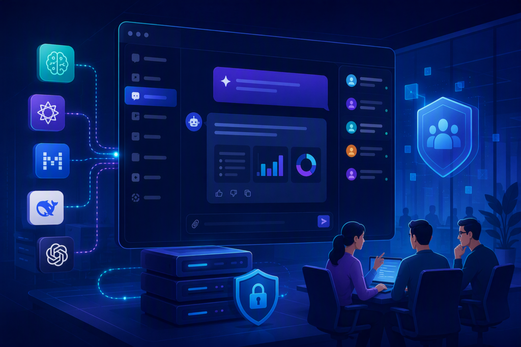 LibreChat tự host cổng chat AI nhiều mô hình cho đội nội bộ