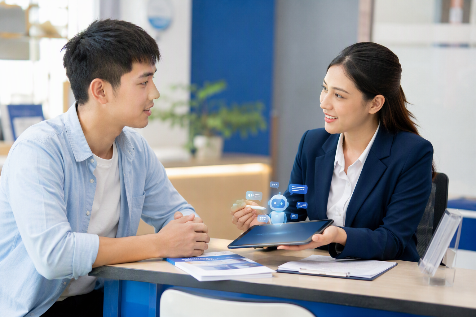 Học viên được tư vấn qua chatbot automation và sales