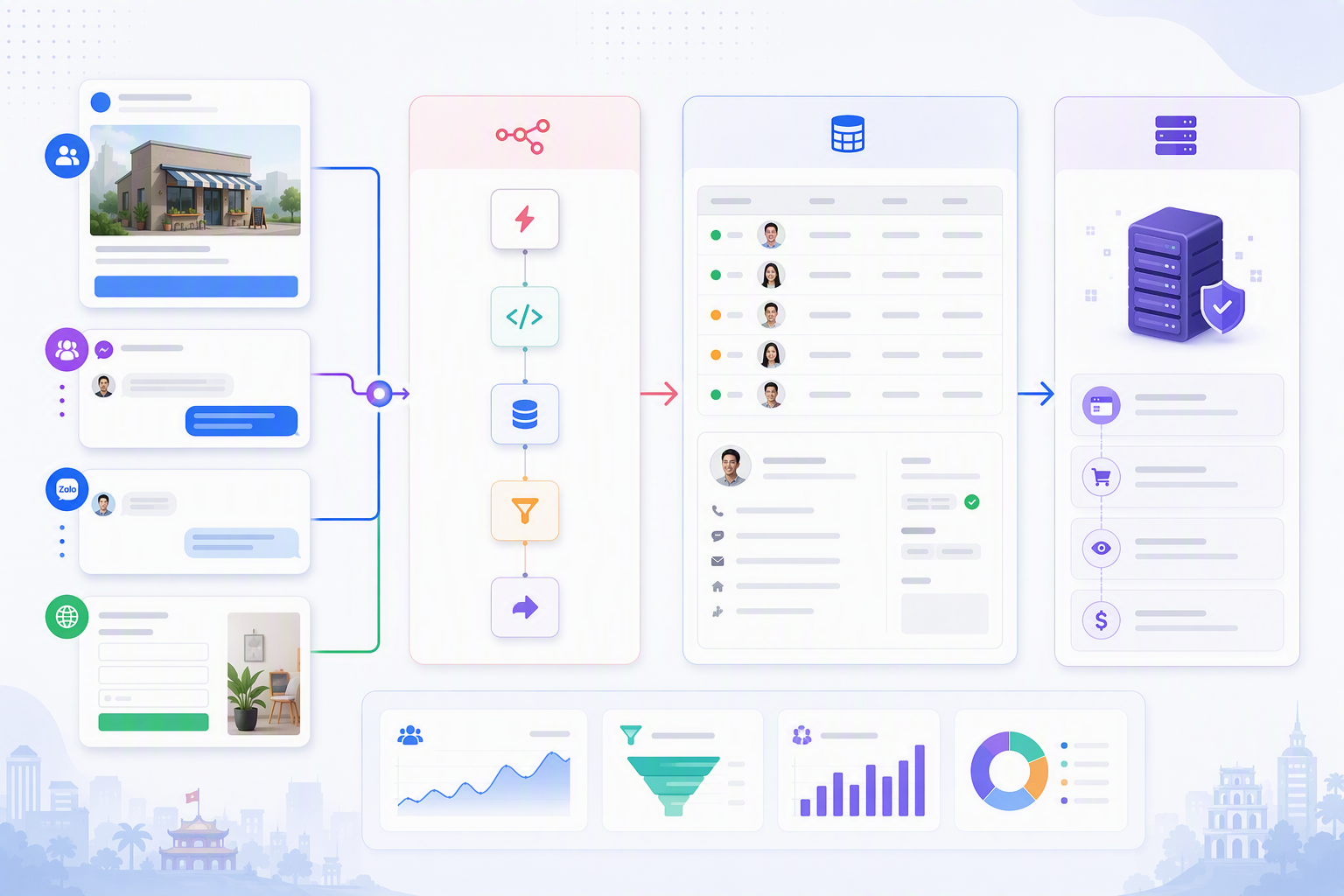 Workflow gửi lead qualified từ Smax.AI và n8n về Meta Dataset