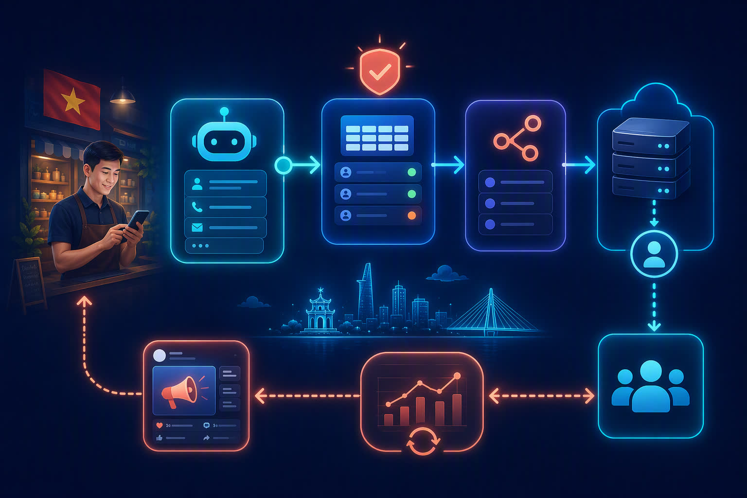 Workflow Smax.AI NocoDB n8n gửi sự kiện CAPI