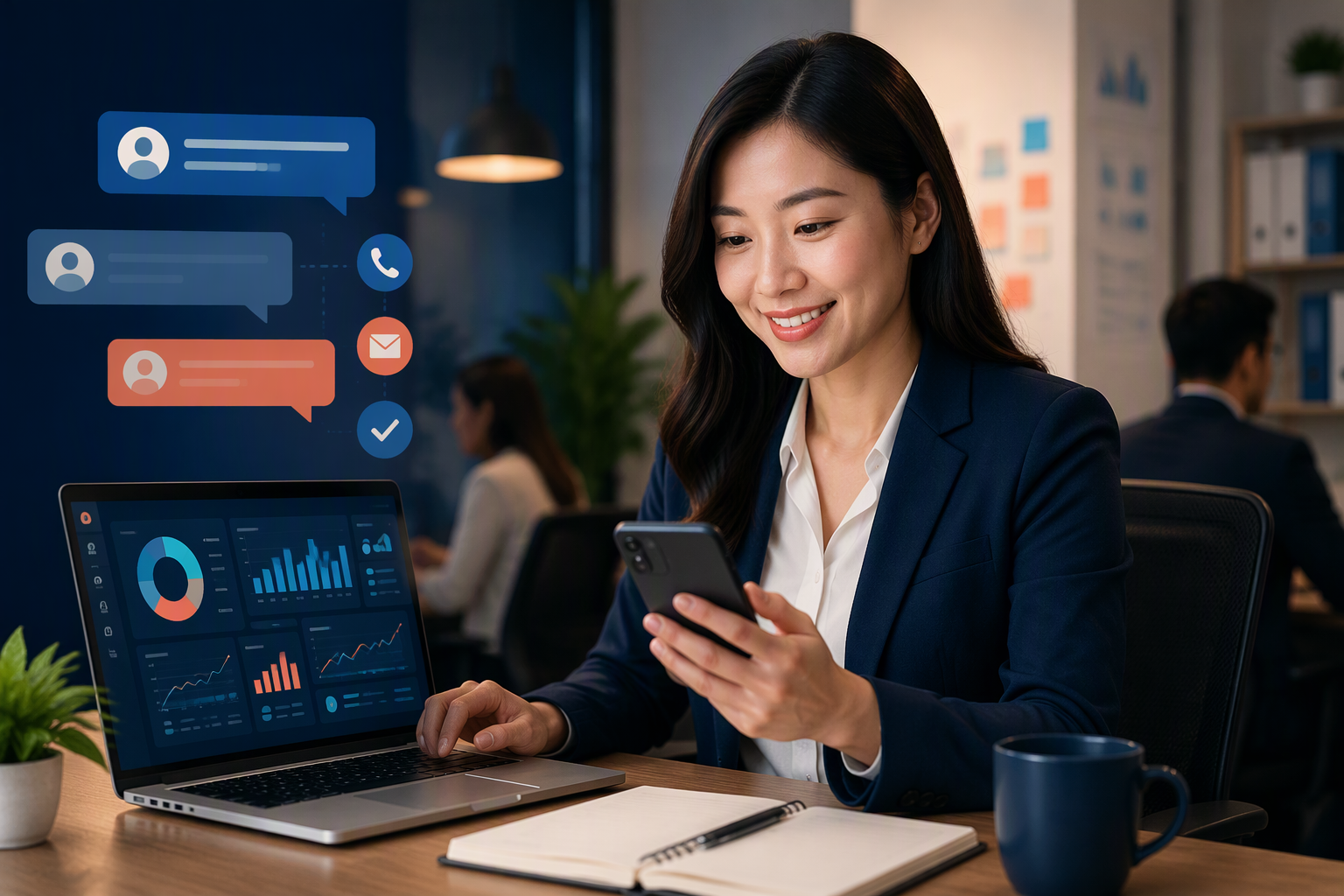 Nhân viên sales Việt Nam chăm sóc lead qua Zalo và dashboard automation
