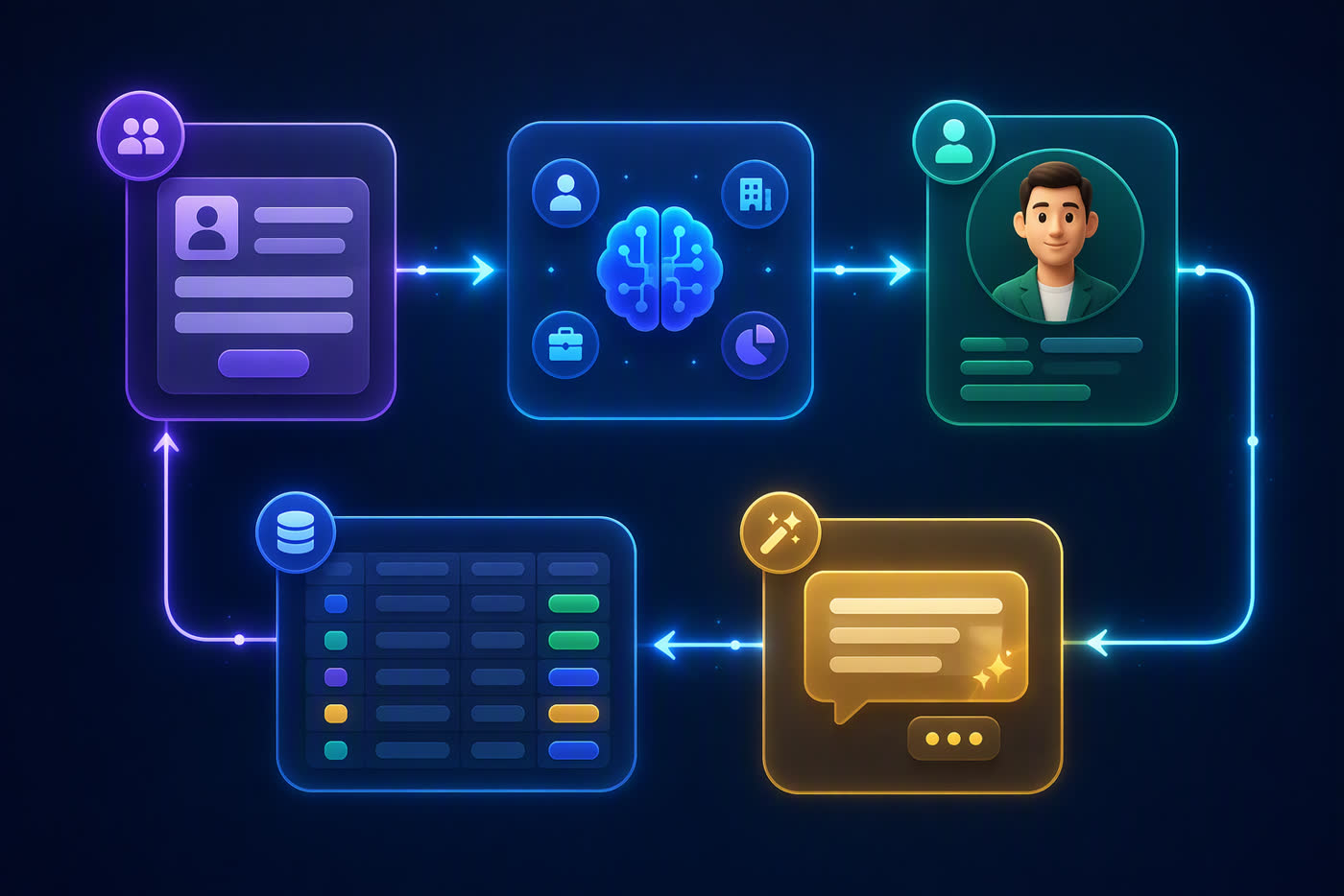 Workflow phân loại lead và tự động gợi ý chăm sóc khách hàng bằng AI