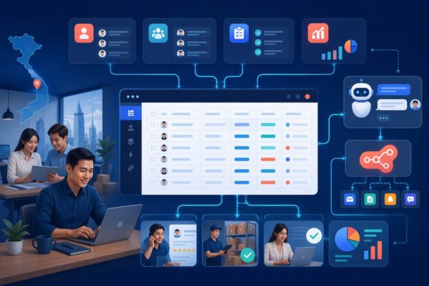 NocoDB làm mini CRM cho task sales và automation đa kênh