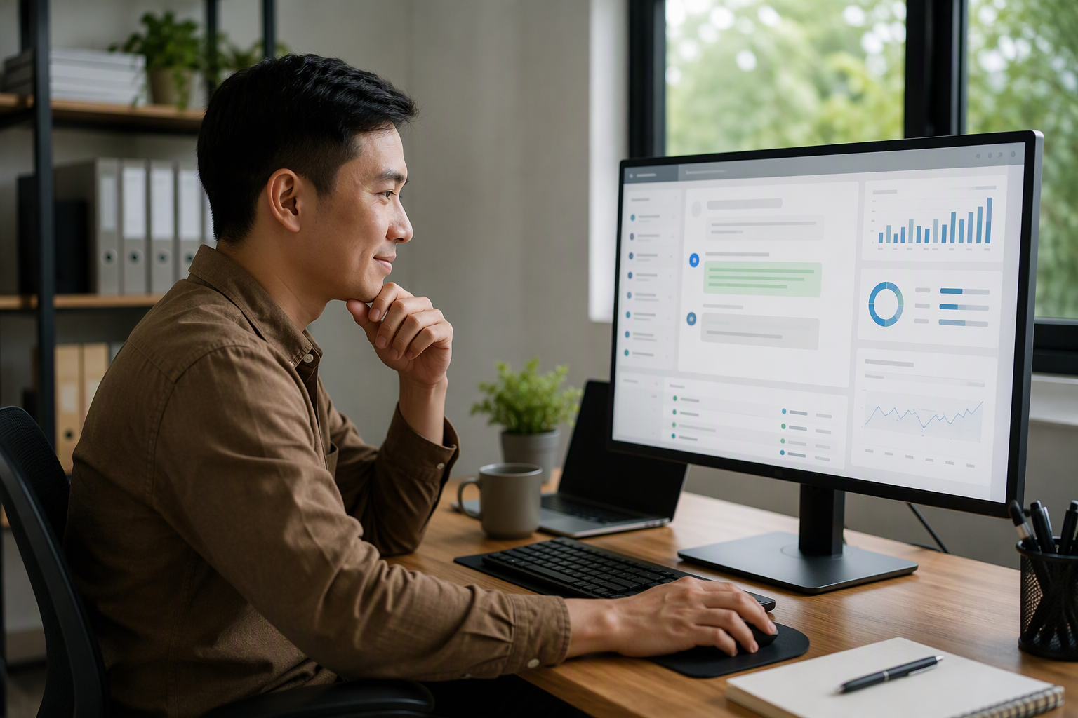 Chủ doanh nghiệp kiểm tra câu trả lời chatbot trước khi đưa ra website và Messenger