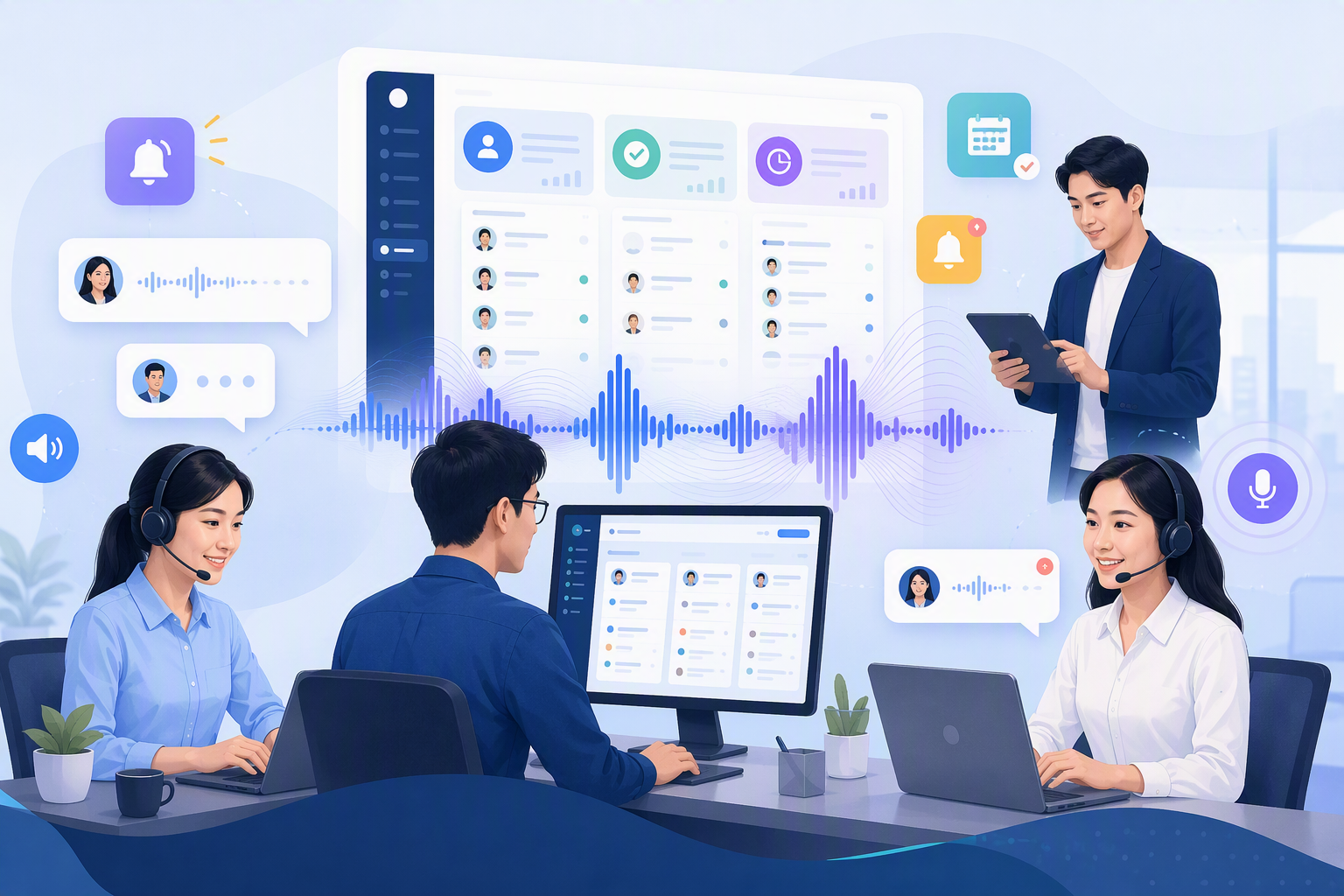 CSKH cần thông báo bằng giọng nói từ dữ liệu lead và lịch hẹn
