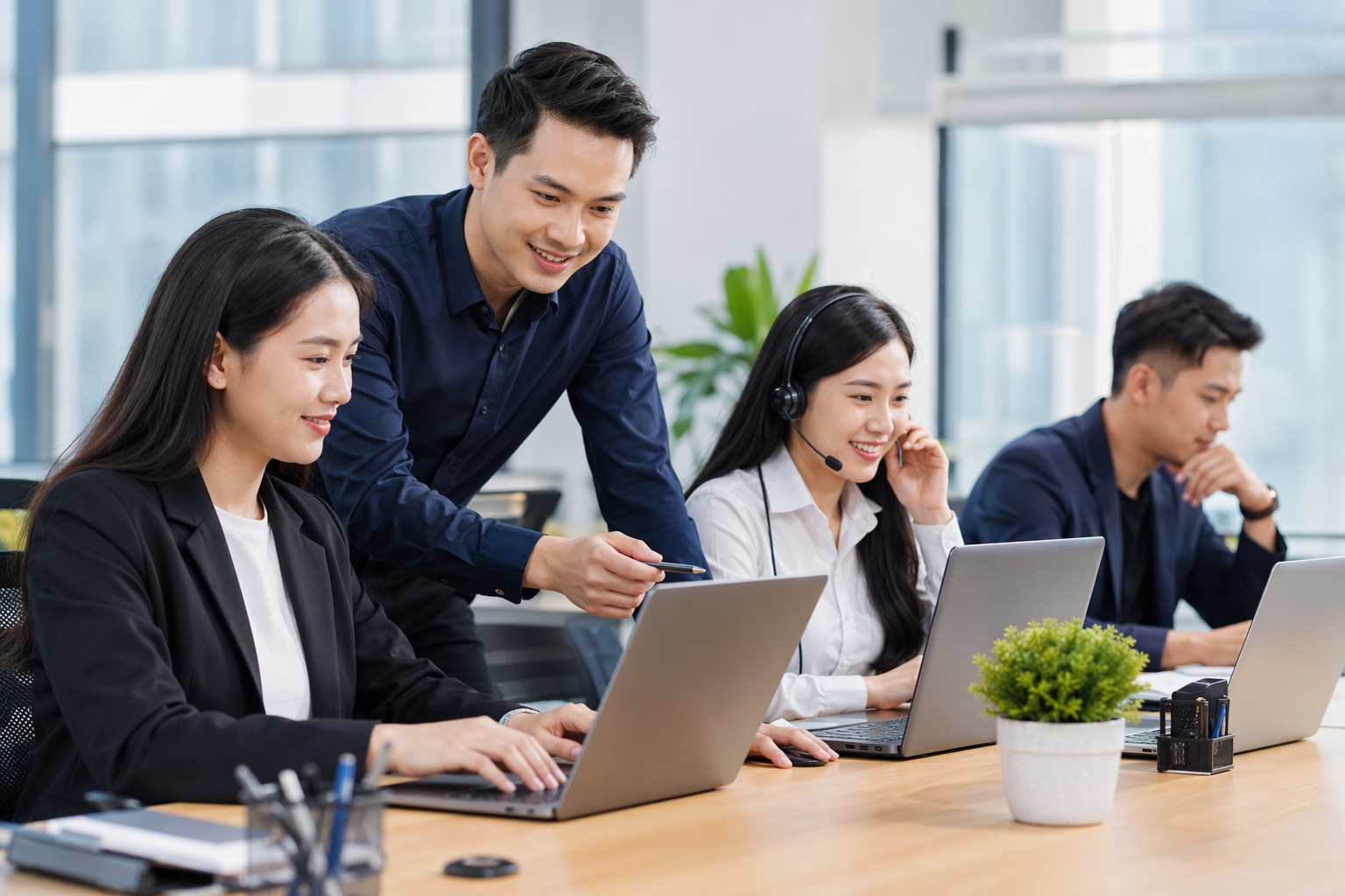Đội sales và CSKH sử dụng chatbot tài liệu AI trong doanh nghiệp