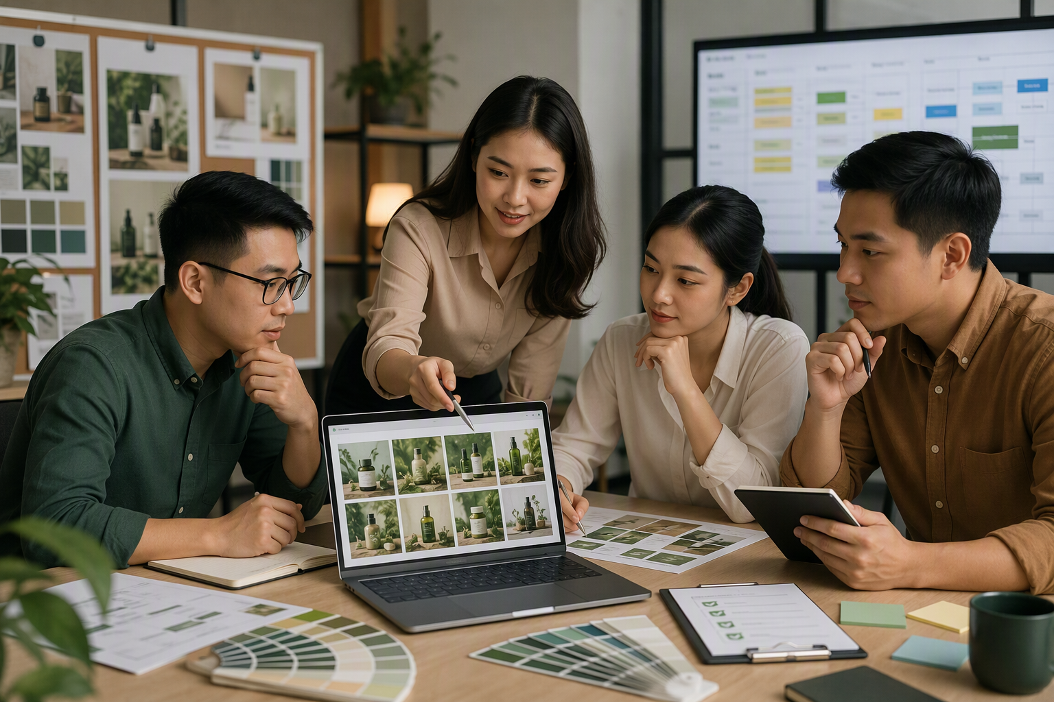 Workflow duyệt ảnh AI trước khi dùng cho quảng cáo và bài blog