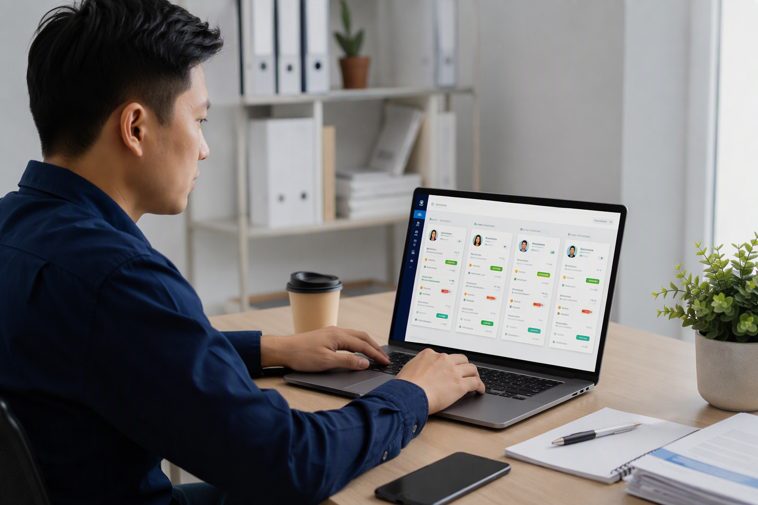 Nhân viên duyệt kết quả AI trước khi giao lead cho sales