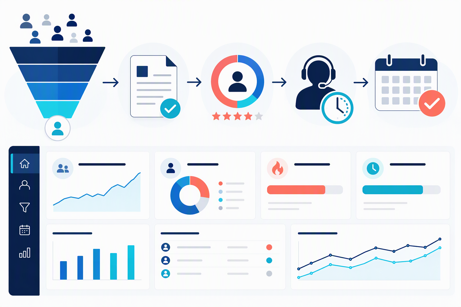 Phễu checklist SLA sales cho lead đã nhận tài liệu tư vấn