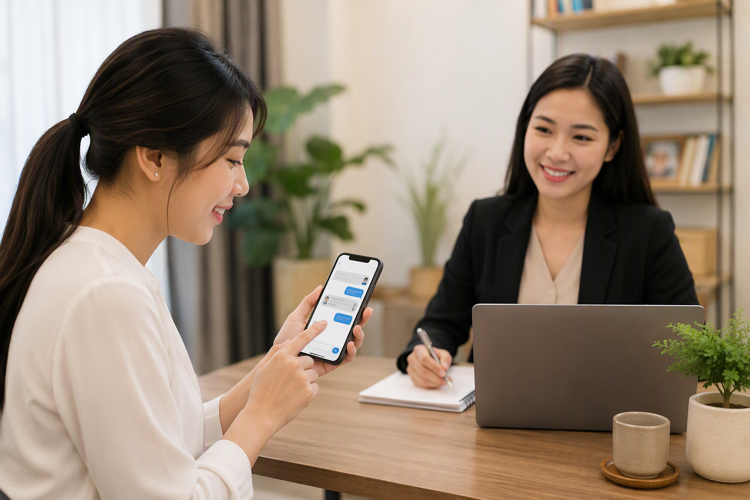 Khách hàng đặt lịch tư vấn qua chatbot và automation đa kênh