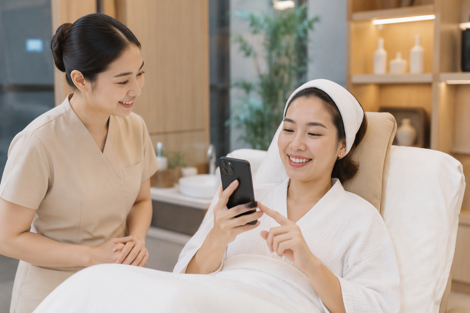Khách hàng spa nhận nhắc lịch và chăm sóc sau liệu trình qua chatbot