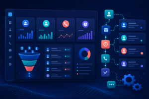 Tổng quan dashboard mini CRM cho lead và SLA sales