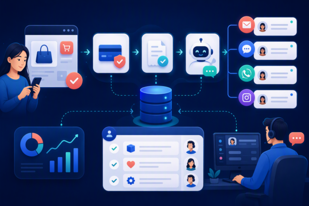 Ảnh bìa Follow Up sau mua bằng Smax.AI n8n và NocoDB