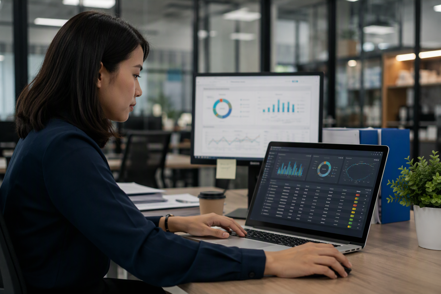 Nhân viên vận hành kiểm tra giao dịch Bank Hub và trạng thái thanh toán