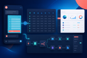 Form Builder và Data Table thu thập nhu cầu bảo hành trước khi tạo task CSKH