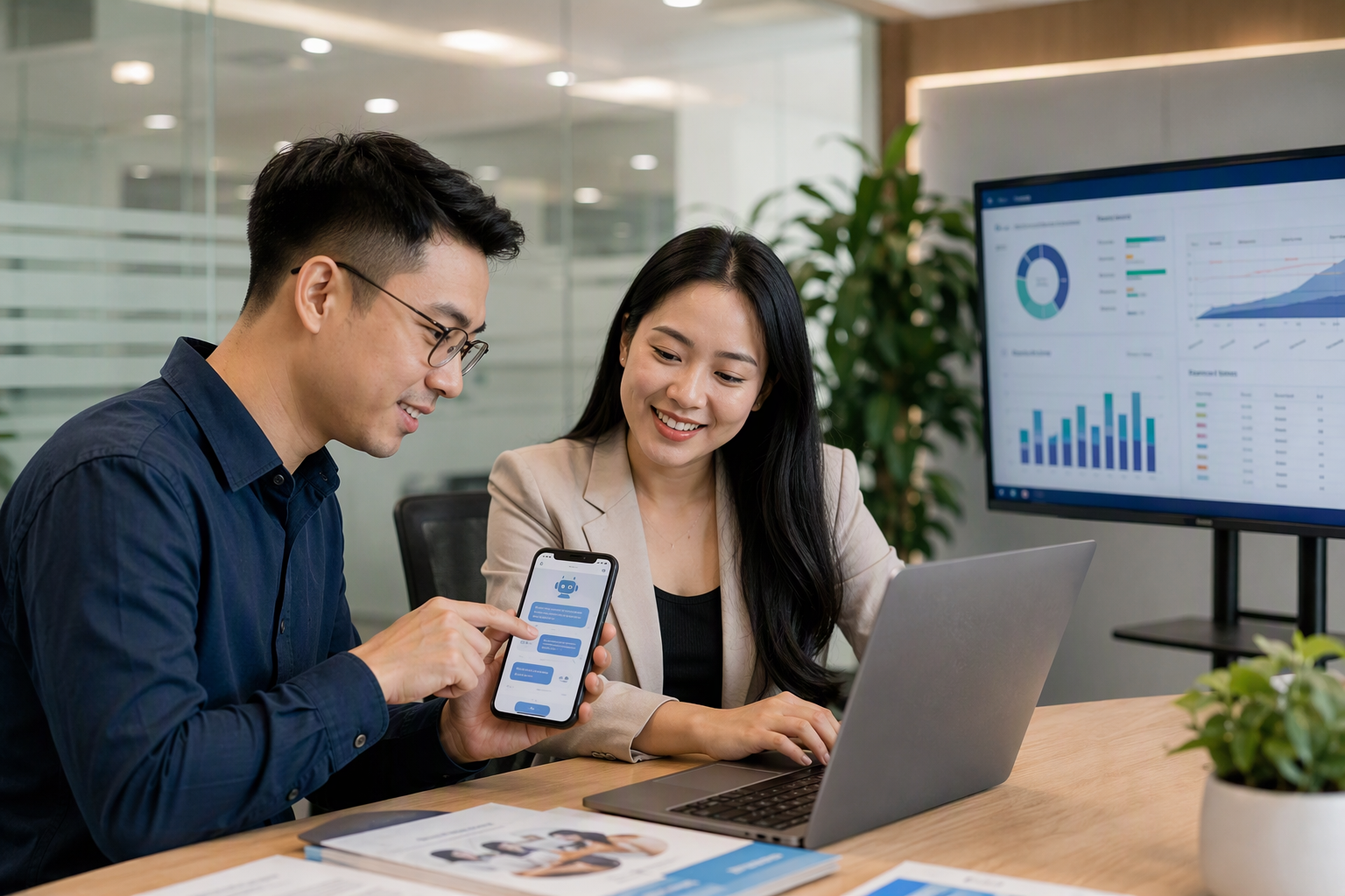 Phụ huynh và học viên nhận tài liệu tư vấn qua chatbot automation
