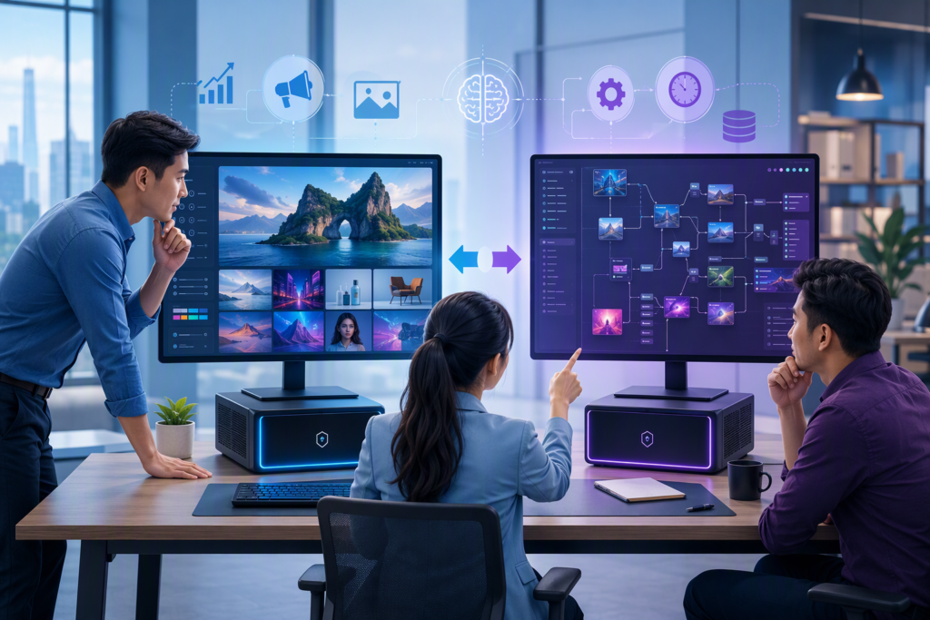 InvokeAI và ComfyUI cho đội marketing tự host tạo ảnh AI