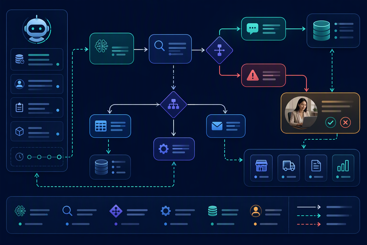 Minh họa langgraph controlled agent flow