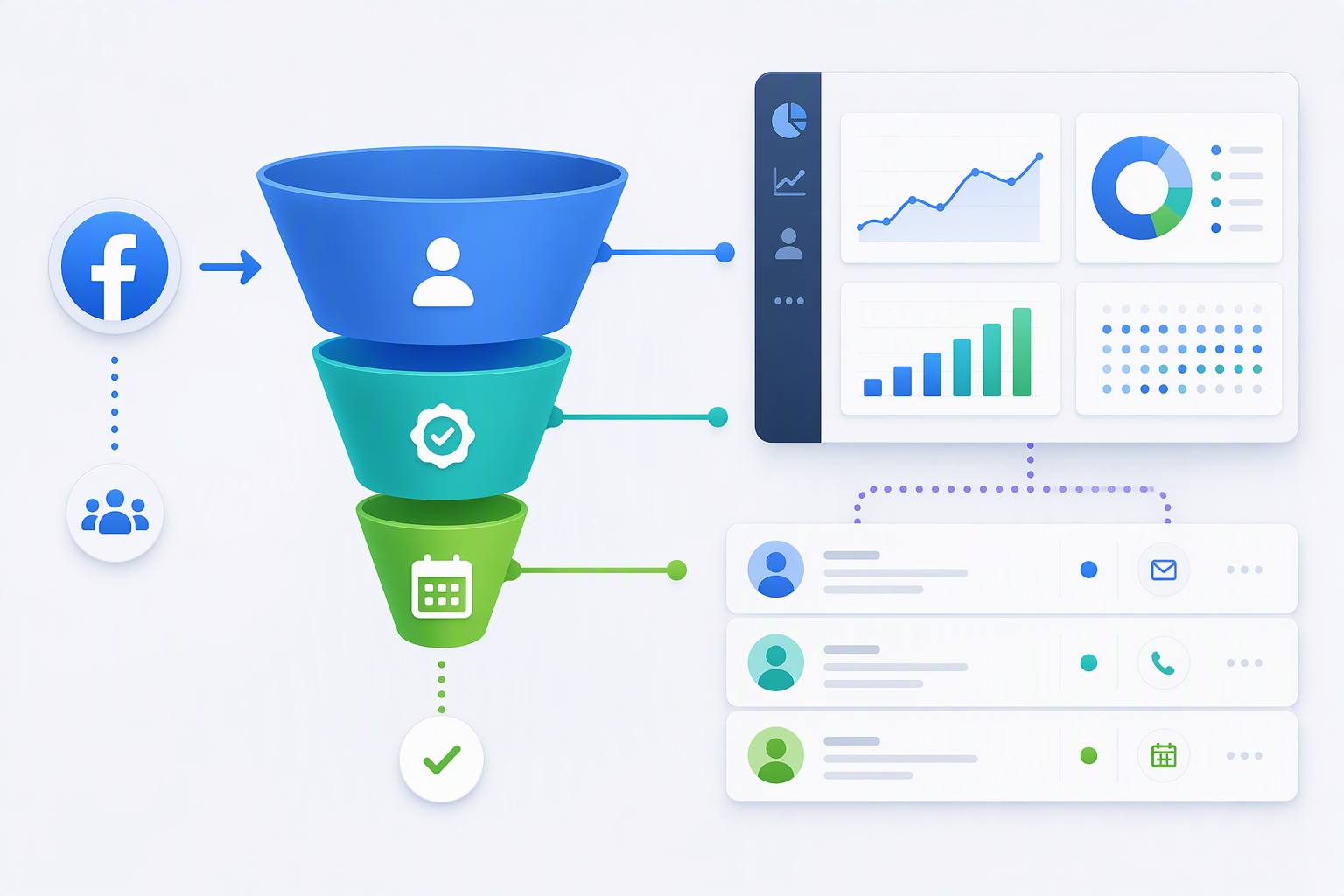 Phễu Lead Ads từ form đến lịch hẹn tư vấn