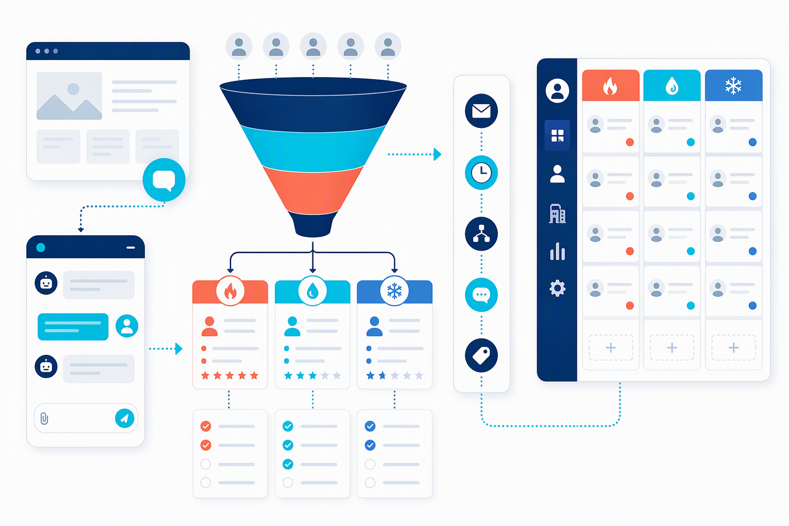 Checklist phân loại lead website trước khi chuyển sales follow-up