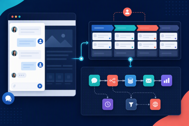 Livechat Website và Data Table tạo pipeline mini CRM cho doanh nghiệp