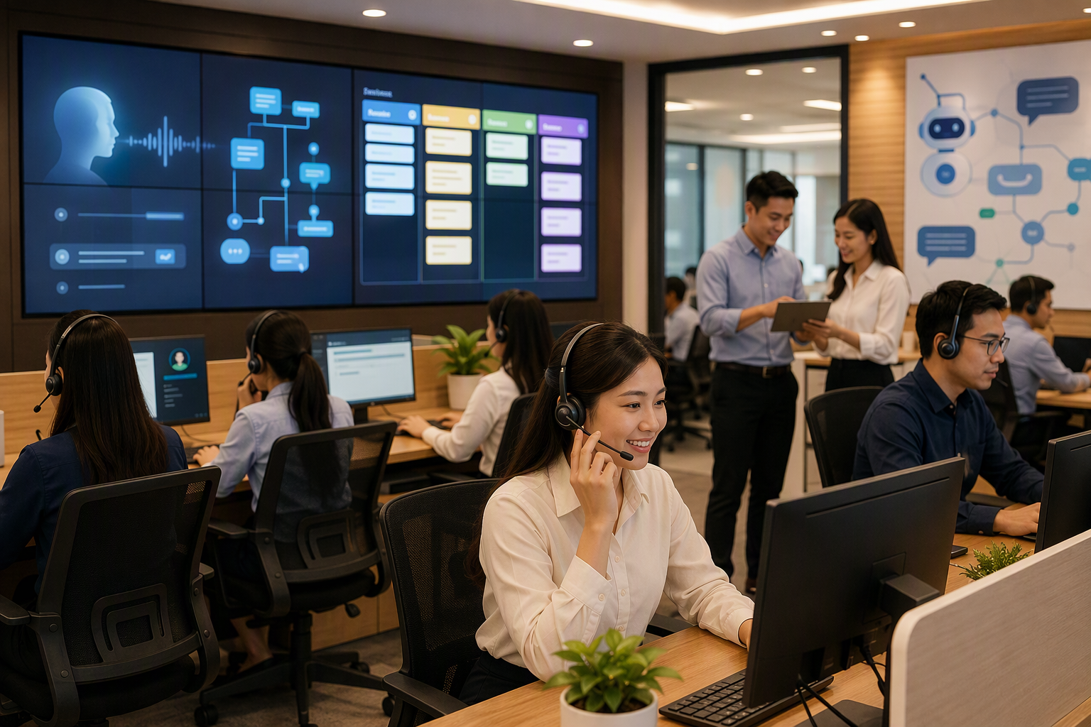 Voice AI phân loại cuộc gọi CSKH và chuyển người thật khi cần