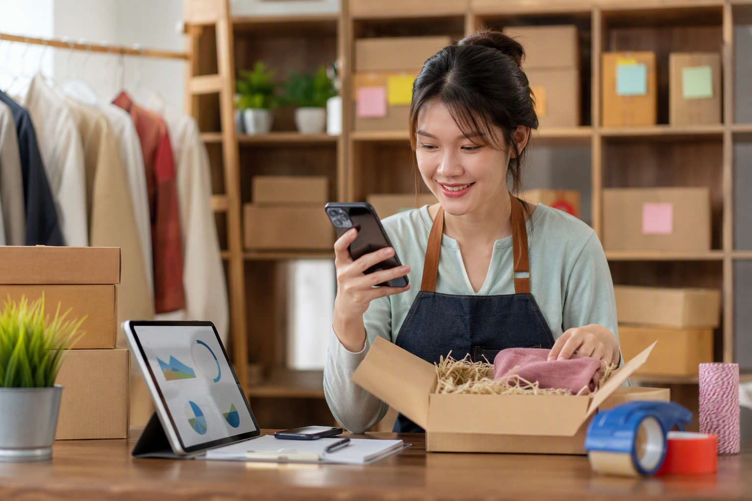 Chủ shop Việt Nam chăm sóc khách mua lại qua zBusiness và automation