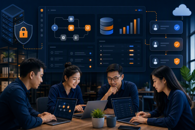 Open WebUI + NocoDB: xây cổng AI nội bộ có log và phê duyệt cho đội sales - minh họa featured