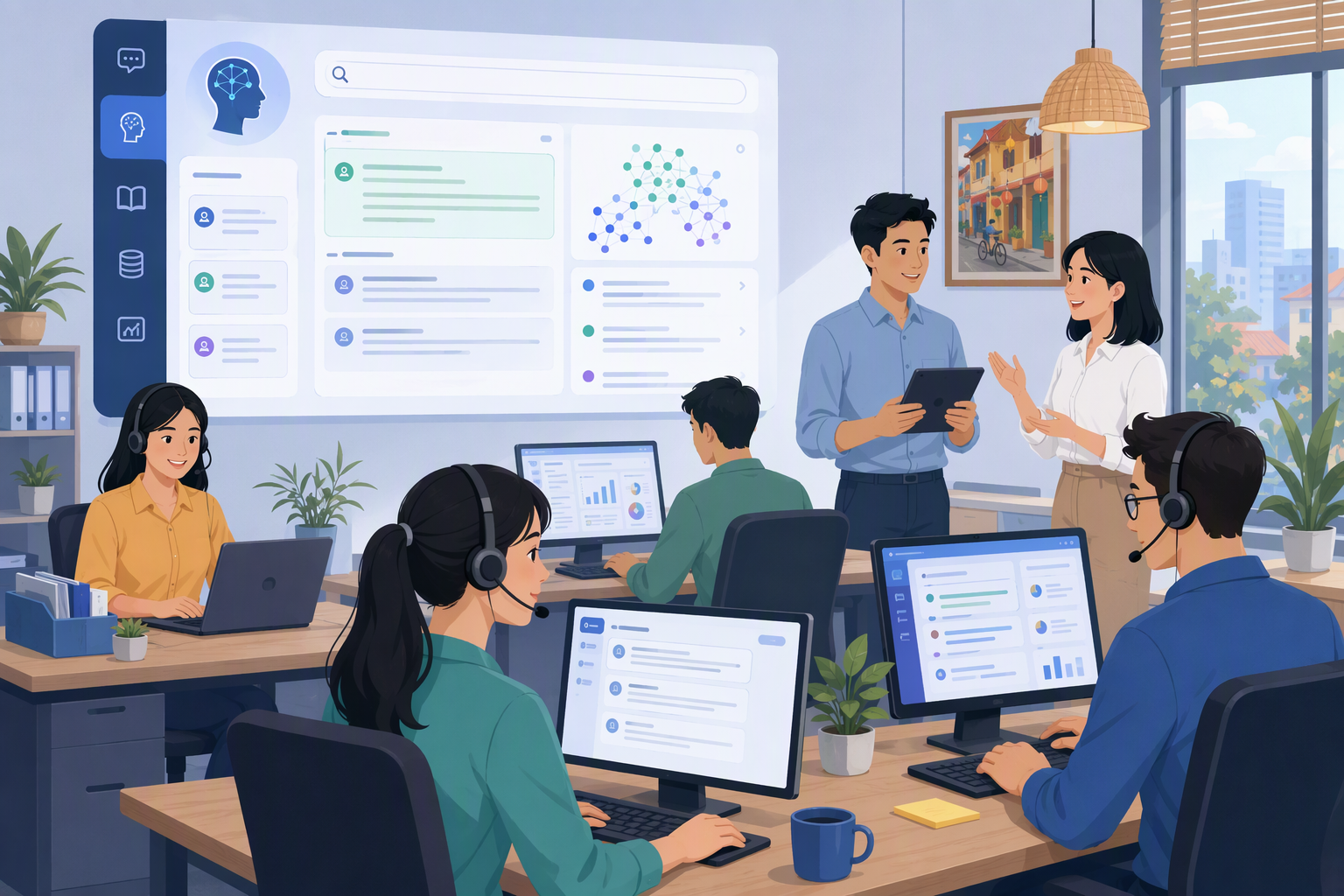 Kho tri thức CSKH dùng tìm kiếm vector