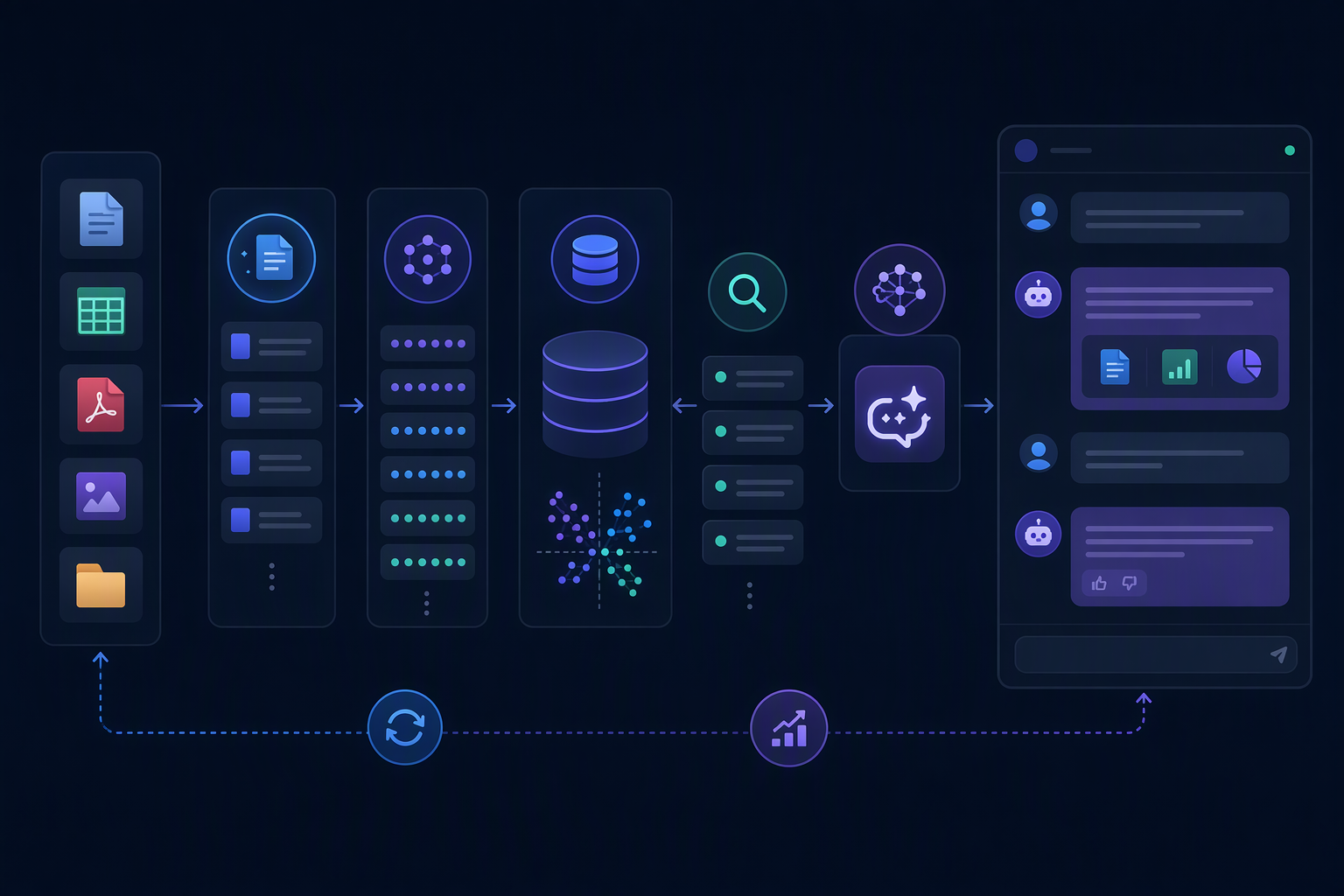 Quy trình RAG dùng Qdrant cho chatbot tài liệu