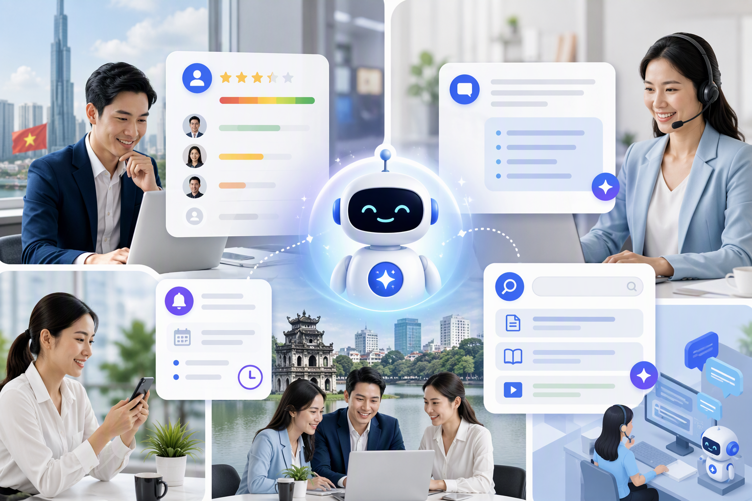 Minh họa sales cskh ai agent use cases