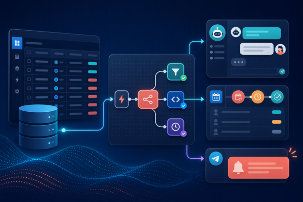 Minh hoạ workflow Trigger Bot API và n8n đồng bộ lịch hẹn từ NocoDB về Smax.AI
