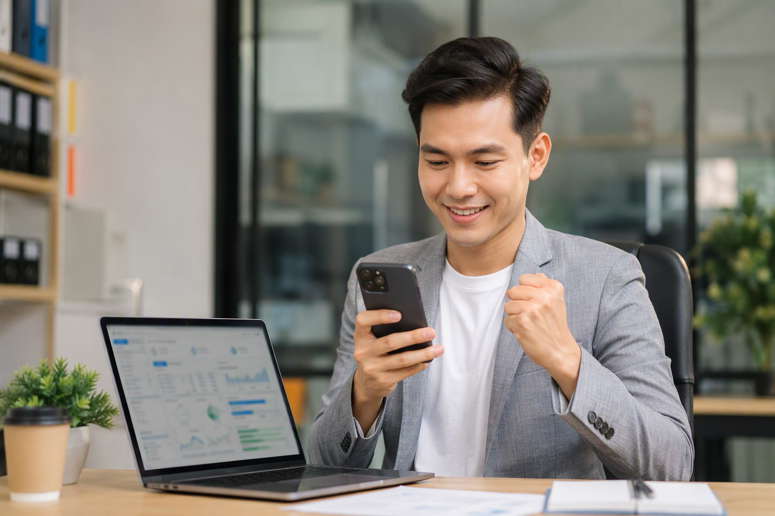 Nhân sự marketing duyệt bản nháp blog qua Telegram trên điện thoại